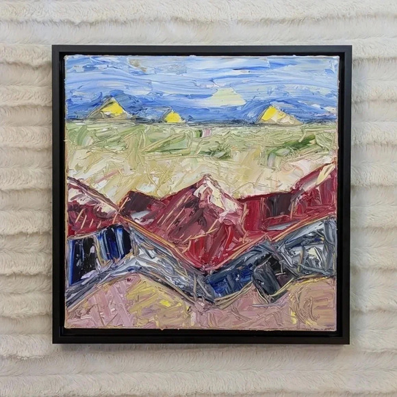 Original Artwork  12" x 12"  "The Rain's Perspective" - Picture 2 of 6